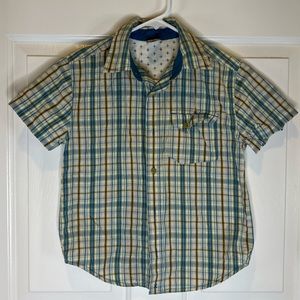 Old Navy Boy’s SM Plaid Collared Shirt!